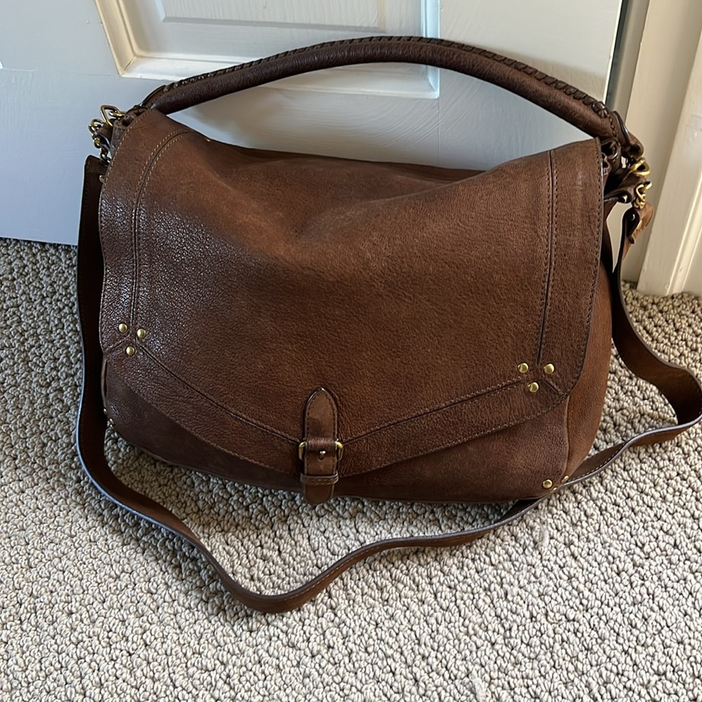 Jerome Dreyfuss Raymond Khaki Brown Saddle Bag